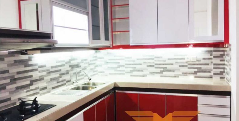 pasangan-kitchenset-merah-putih