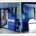 Finishing dipan sekaligus meja belajar anak di rumah Ibu Rukayah.