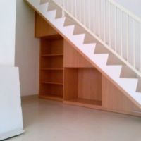 Wika - Cendana lemari-tangga-minimalis