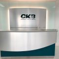 PT. CKB meja-&-backdrop-resepsionis