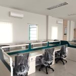 Interior Kantor CKB - Banjarmasin Interior kantor CKB Banjarmasin dengan meja cubical